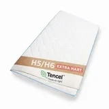 Topper TencelTM Lyocell® Premium Bezug H5 & H6 extra fest 12 cm hoch, Kaltschaum und Kokosschicht, Matratzentopper ideal für Ihre Boxspringbett (200x200)