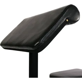 physionics Physionics® Curlbank - Sitz 5-Fach, Armlehne 4-Fach, Langhantelablage 6-Fach Höhenverstellbar, bis 200 kg – Hantelbank Bizepsbank, Scottbank