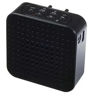 Steckdosenradio mit Bluetooth UKW Radio Akku Tragbar Freisprechen USB AUX IN - Schwarz