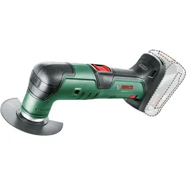 Bosch UniversalMulti 18V-32 ohne Akku + 1x Schleifplatte + 6x Schleifblätter + 1x Tauchsägeblatt + 1x Segmentsägeblatt + 1x Tiefenanschlag
