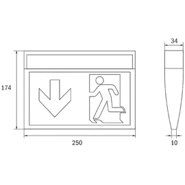 rp-group RP-Technik LED-Rettungszeichenleuchte KMU019ML