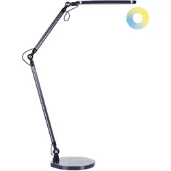LED Schreibtischlampe GRUS mit Dimmer Metall Schwarz