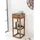 Wohnling Beistelltisch MUMBAI Braun Sheesham 35 x 90 x 35 cm
