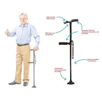 Clever Cane Gehstock Gehilfe und Aufstehhilfe schwarz
