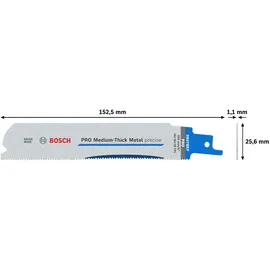 Bosch PRO Medium-Thick Metal S937BEF Säbelsägeblatt 150 mm 5 Stück