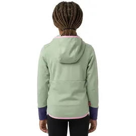 TROLLKIDS Saltfjord Fleecejacke Pistachio Green/Wild Rose/Violet Blue 128