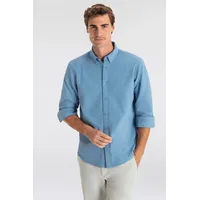 Levi's Herren. A7210-0006 Blaues Button-Down-Hemd L