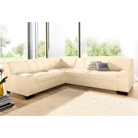 DOMO collection Ecksofa Norma Top L-Form, wahlweise mit Bettfunktion beige