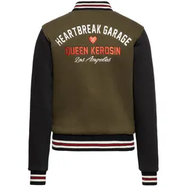 Queen Kerosin Übergangsjacke Heartbreak Garage grün XS-S