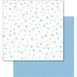 Ursus Scrapbook Paper Classic Christmas blau/braun12x12 Zoll VE=25 Blatt Motiv 5