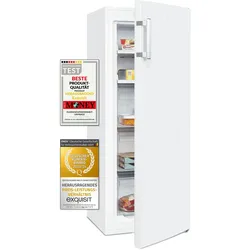 Exquisit Gefrierschrank GS231-NF-H-040C weiss | Gefrierschrank NoFrost 161 L Volumen | 4* Schnellgefrieren | Alarm | Gefrierschrank Gross