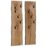 Home Affaire Garderobenpaneel Brodi 25 x 2 x 100 cm Eiche Braun