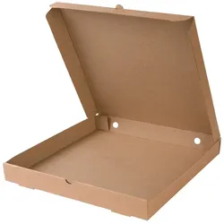 BIOZOYG 100 Stück Pizza-Kartons Ø 30cm braun, Pizzakartons, Pizzaschachteln, Pizza-Kartons mit Recycling-Karton, nachhaltig, biologisch abbaubar
