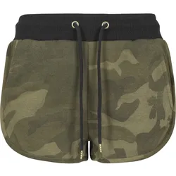Urban Classics Damen Camo Hotpants Grün XS