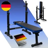 Hantelbank Mit Ablage, Verstellbare Höhe & Klappbar, Schwerlast Gewichtheben, He