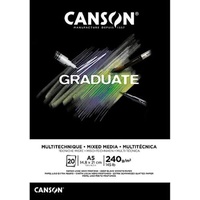 Canson Graduate Mix Media Block Kleben A5 20 Blätter