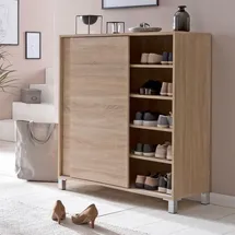 FineBuy Schuhschrank 100 x 108 x 37,5 cm beige / beige