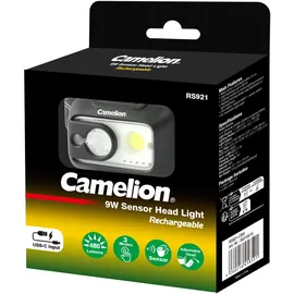 Arcas 5W LED Stirnleuchte mit Sensor, Akku wiederaufladbar, geeignet zum Joggen, Arbeit, Outdoor, Camping, Wandern, Angeln