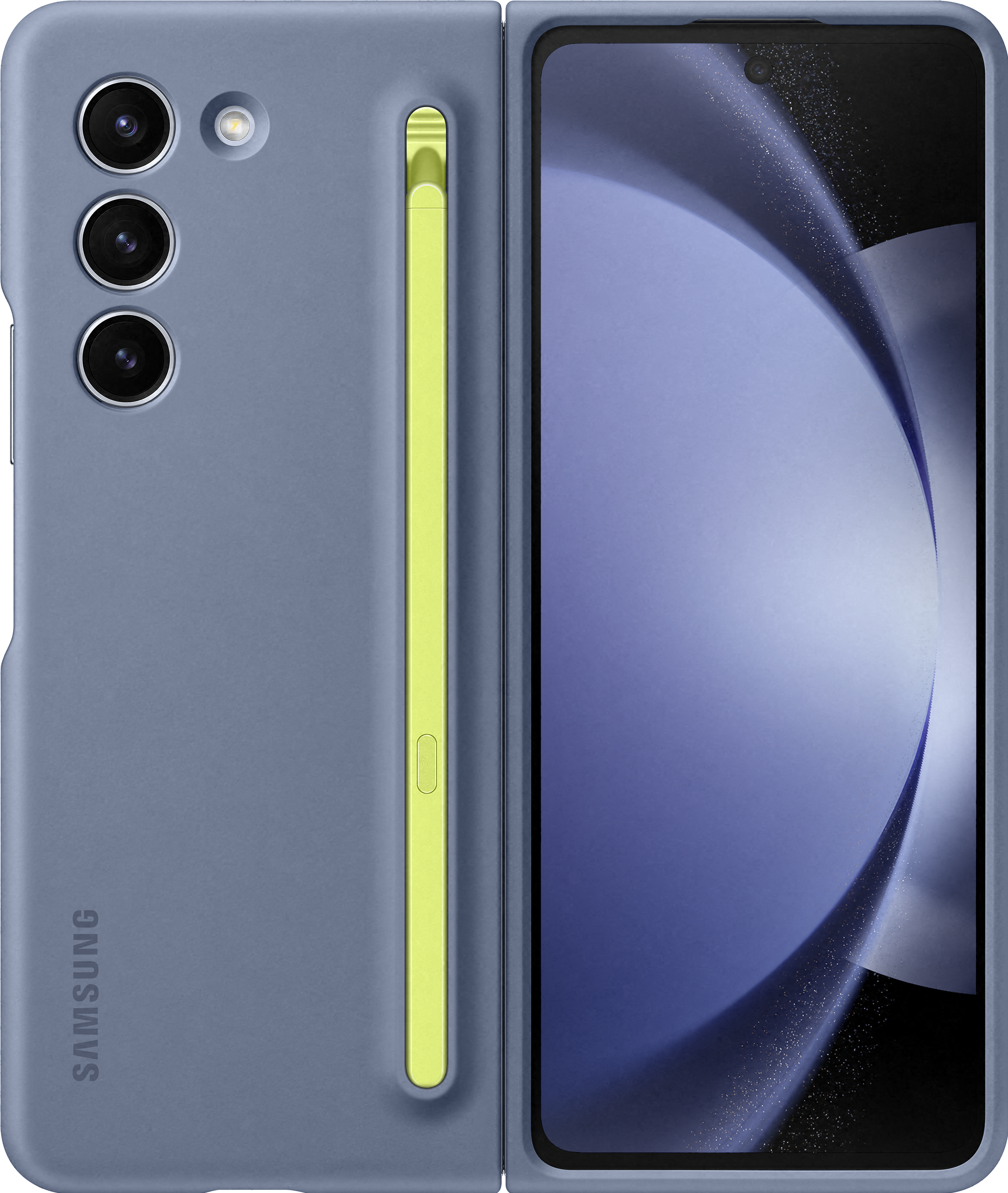 Samsung Slim S-pen Case (Galaxy Z Fold 5), Smartphone Hülle, Blau