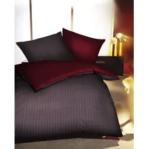 KAEPPEL Eternity Combo Mako-Satin rubin rot 155 x 220 cm + 80 x 80 cm