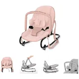 Lorelli Babywippe Eliza Luxe verstellbare Rückenlehne, Spielbogen, Tragegriffe rosa