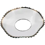 holfeuer crystal design Kerzenmanschette Gezackt, gewellt Goldrand Gold