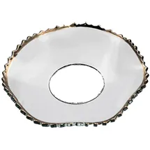 holfeuer crystal design Kerzenmanschette Gezackt, gewellt Goldrand Gold