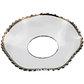 holfeuer crystal design Kerzenmanschette Gezackt, gewellt Goldrand Gold