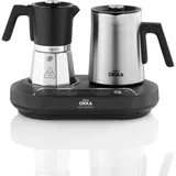 Arzum Okka Rich Moka Pot OK0027, Espressokocher, Schwarz, Silber