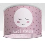 Paco Home Deckenlampe Kinderzimmer Baby Lampenschirm Stoff Rund Sterne Kinderlampe E27