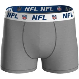 NFL Boxershorts 3er Pack Blau / Grau / Schwarz M