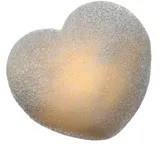 MARELIDA LED Herz Leuchtherz 13 cm grau