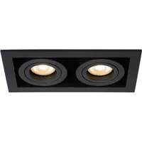 LUCIDE CHIMNEY - Einbaustrahler - 2xGU10 - Schwarz