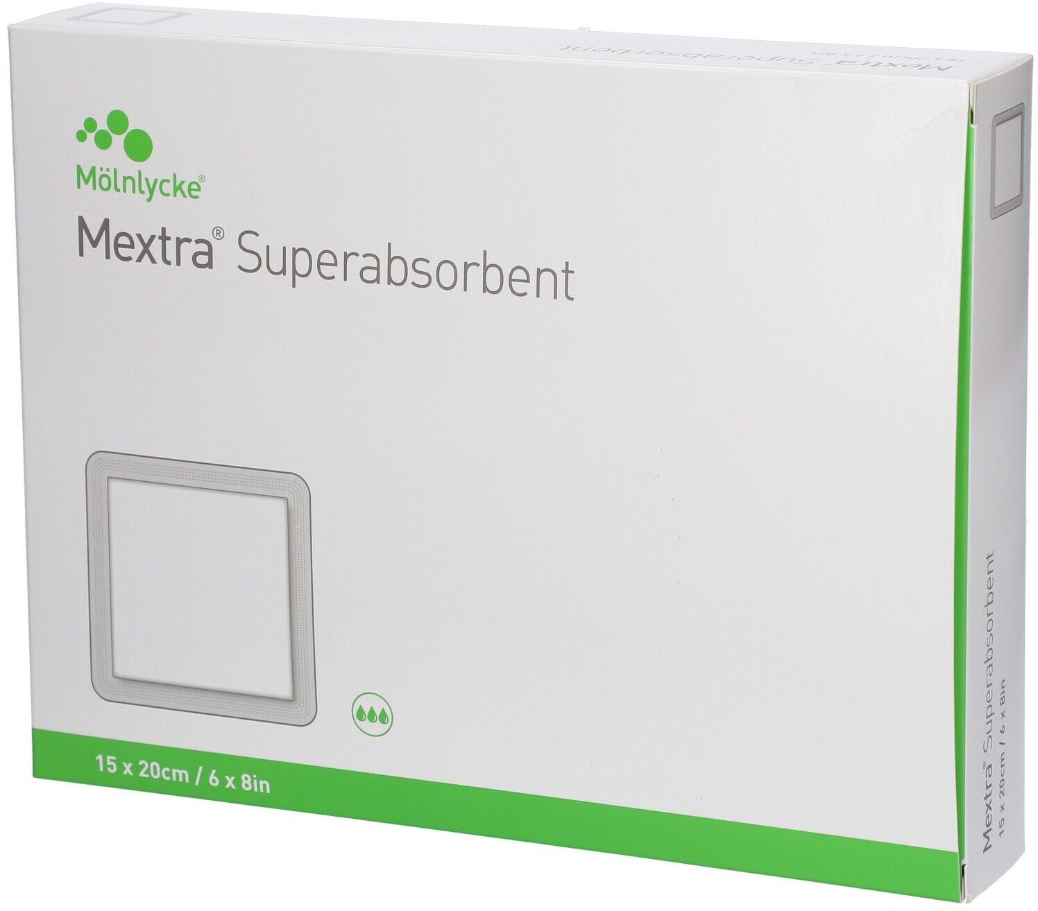 Mextra® Superabsorbant 15 x 20 cm 10 pc(s) Compresses