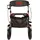 Antar Outdoor Rollator Premium mit Luftbereifung rot