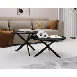 WFL GROUP Lev Schwarz Metall 75 x 42 cm