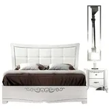 vaccari cav giovanni Doppelbett 140 x 200 cm Weiß