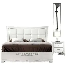 vaccari cav giovanni Doppelbett 140 x 200 cm Weiß