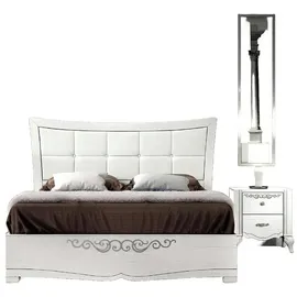vaccari cav giovanni Doppelbett 140 x 200 cm Weiß