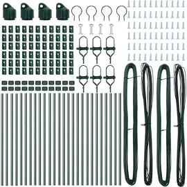 vidaXL Zaunpfosten 3,2 x 120 cm Grün/Stahl