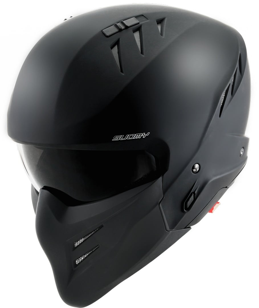 Suomy Armor Plain Jet helm, zwart, S Voorman