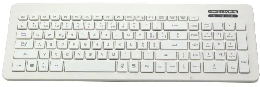 Man & Machine Very Cool Tastatur Medizinisch USB QWERTZ Deutsch Weiß