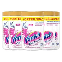 Vanish Oxi Action Powerweiss Pulver – 5 x 1,65 kg – Fleckenentferner und Wäsche-Booster Pulver ohne Chlor – Für weiße Wäsche