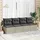 vidaXL Garten-Lounge-Set 2-tlg. hellgrau