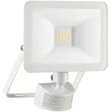 ELRO LED Flutlichtstrahler Aluminium, Glas, Metall 10 W inkl. Bewegungsmelder  IP54 weiß