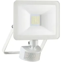 ELRO LED Flutlichtstrahler Aluminium, Glas, Metall 10 W inkl. Bewegungsmelder  IP54 weiß