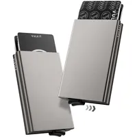 VULKIT Kartenetui Herren Geldbörse schwarz