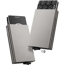 VULKIT Kartenetui Herren Geldbörse schwarz