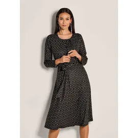 Madeleine Midikleid Grafisches Muster Schwarz/Braun 46