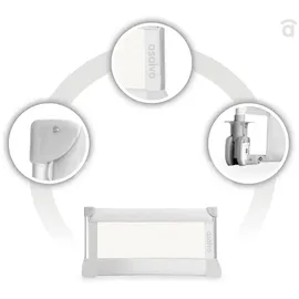 Asalvo Bettschutzgitter 151508.0 90 x 43,5 cm Weiß